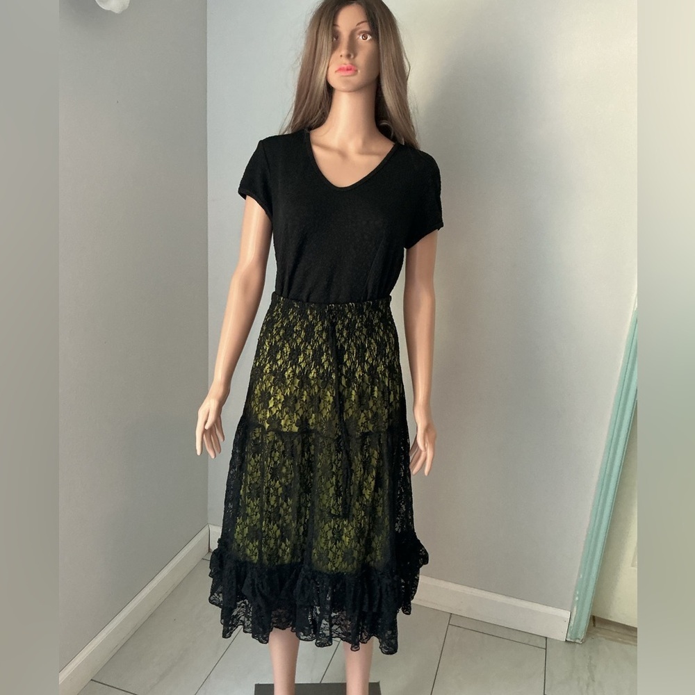 Lapis Yellow and Black Striped Top